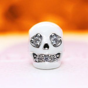 Pandora Glow-in-the-dark Sparkling Skull Charm 792811C01